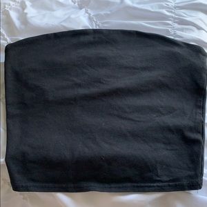 Brandy Melville Black Cropped Tube Top
